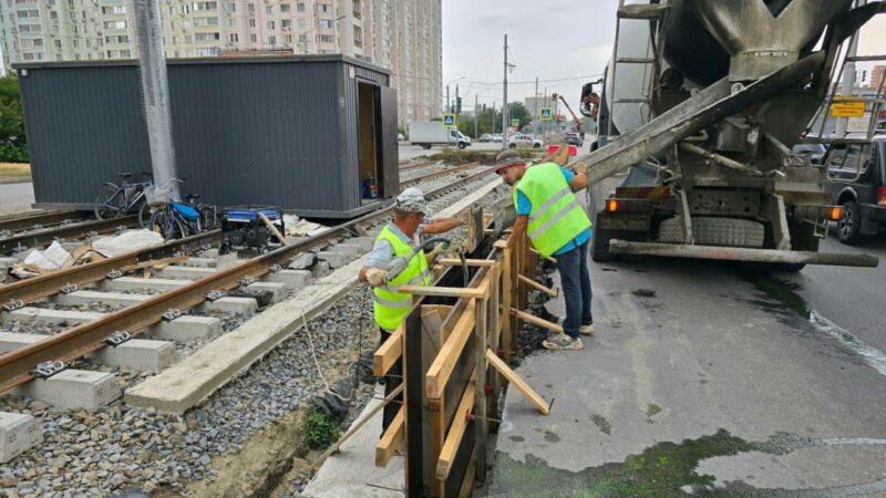 В ростовской Левенцовке уложили более 85% рельсов