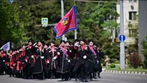 Парад в честь 81-й годовщины Победы в Новороссийске