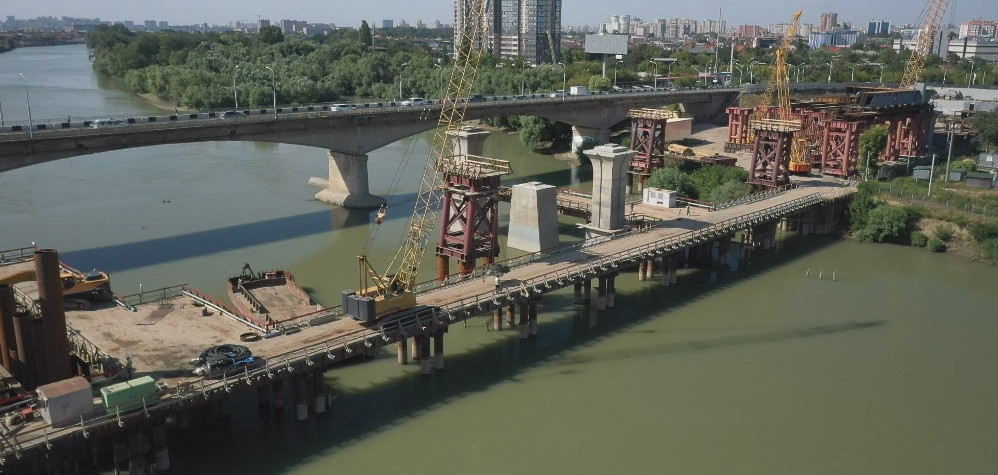 Дублер Яблоновского моста в Краснодаре могут достроить в 2023 году