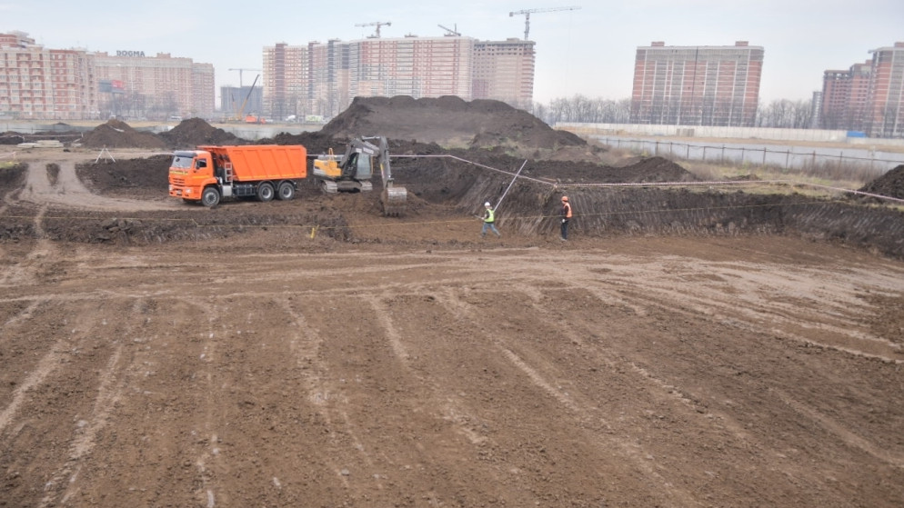 В Краснодаре начали строительство детсада в районе Западного Обхода