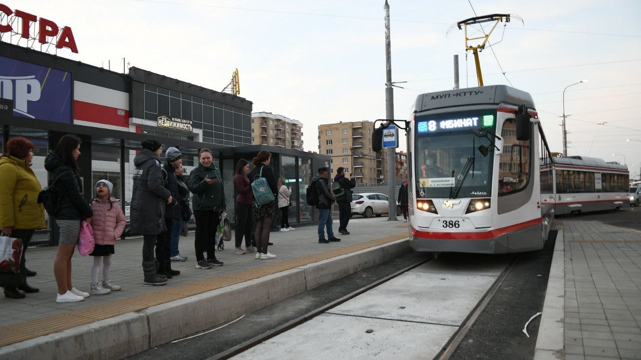 Запуск движения по новой трамвайной линии в Краснодаре